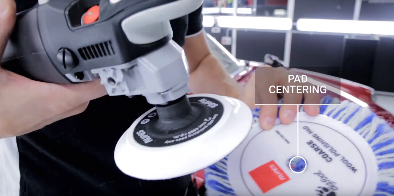 center rupes rotary pad