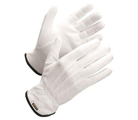 L70-725 Bomullstrikå Handske Med Pvc Dots