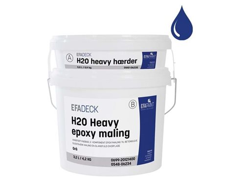 Efadeck H2O Heavy Epoxy Färg Grå