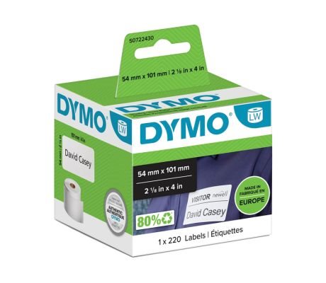 Dymo Labelwriter Shipping-Etiketter 54X101Mm Vit